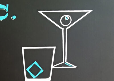 Lettrage Cocktails Zebra Bar